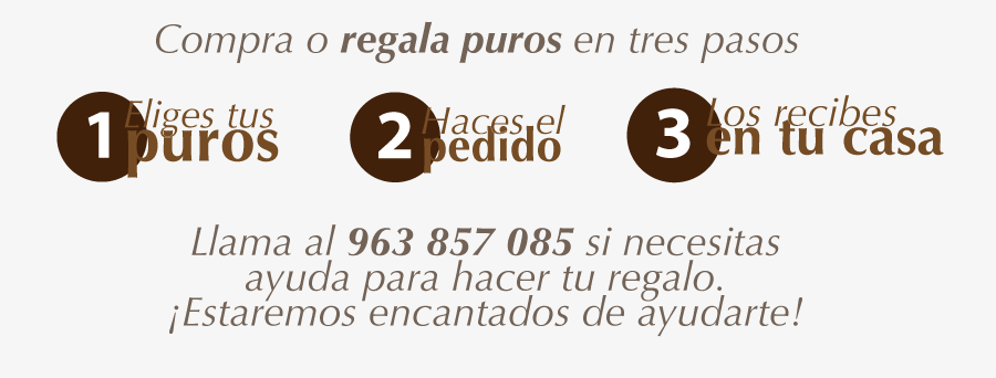 Imagen regalar puros en tres pasos